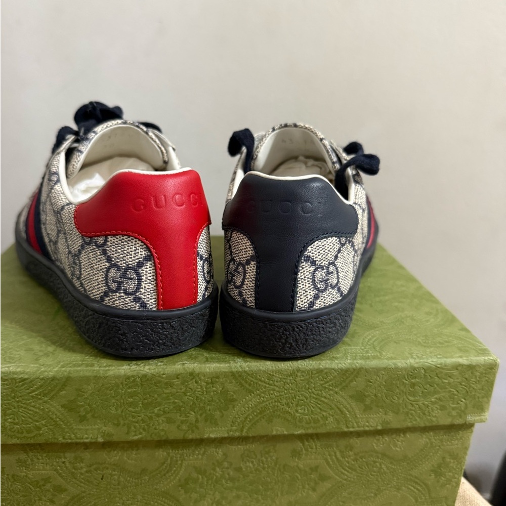 Gucci Kids Sneakers with Red and Navy Accents